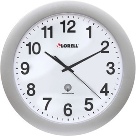 LORELL Clock, Wall, 12 Inch, Silver LLR60996